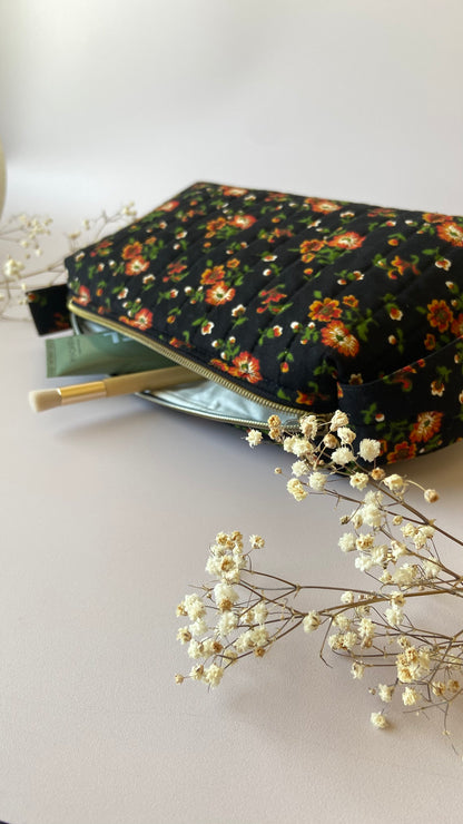 Trousse de toilette tissu vintage