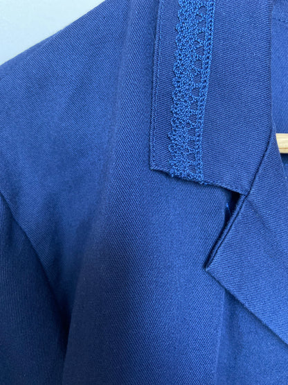 Bombées manches 3/4 – Bleu de travail vintage Upcyclé