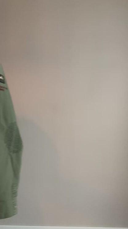 Veste style militaire upcyclée – pièce unique