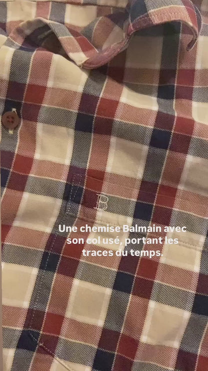 Chemise upcyclee Balmain